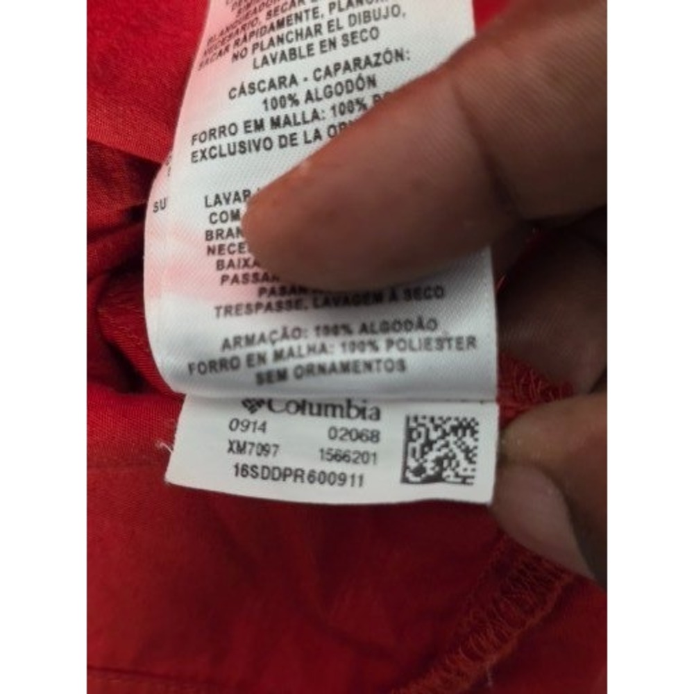 Columbia Mens Red Short Sleeve Fishing Shirt vented Back Button Up‎ Sz XL Casual - Picture 3 of 10